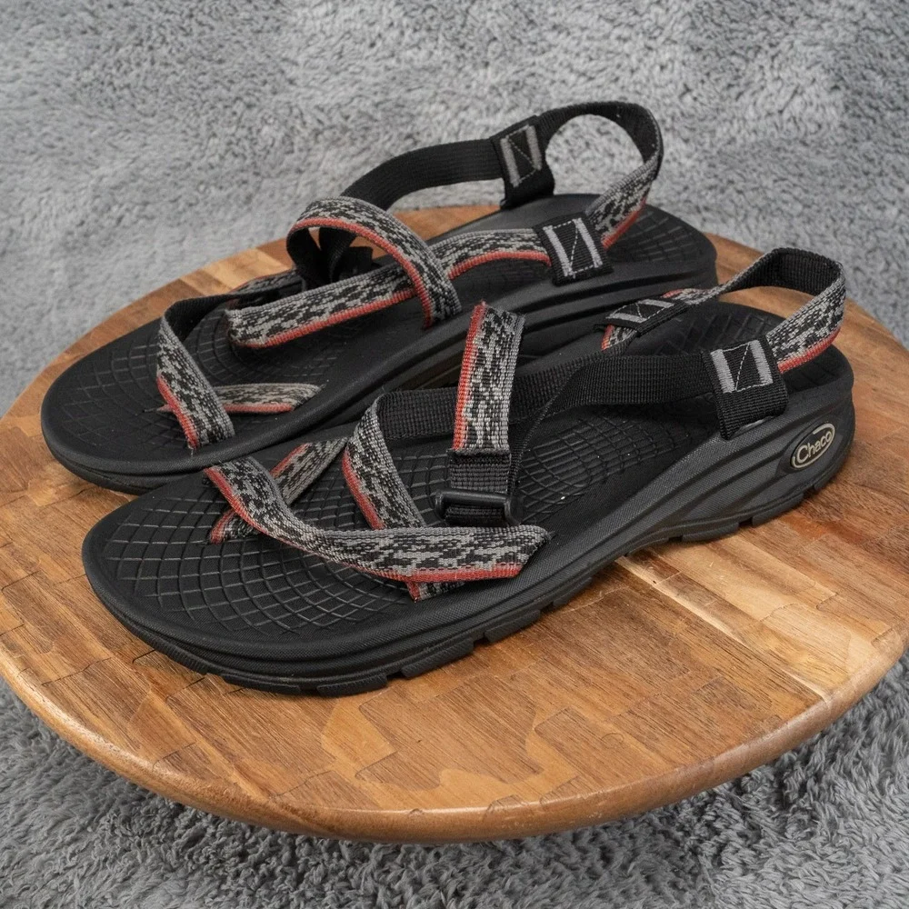 Mens Chaco J104865 Grandeur Waterproof Strappy Hiking Black Outdoor Sandals 11